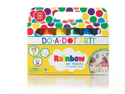 Do a Dot Art Washable Rainbow Markers - 6 Pack
