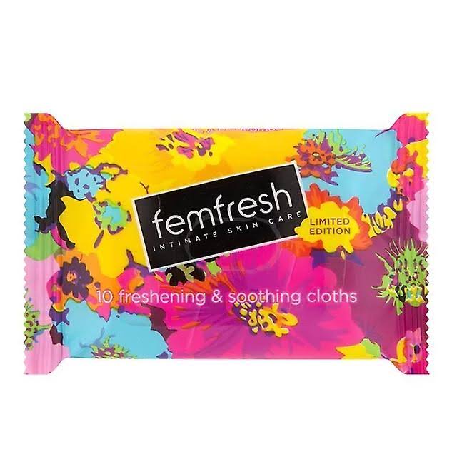 Femfresh Intimate Skin Care Freshening and Soothing Wipes - 10 Wipes