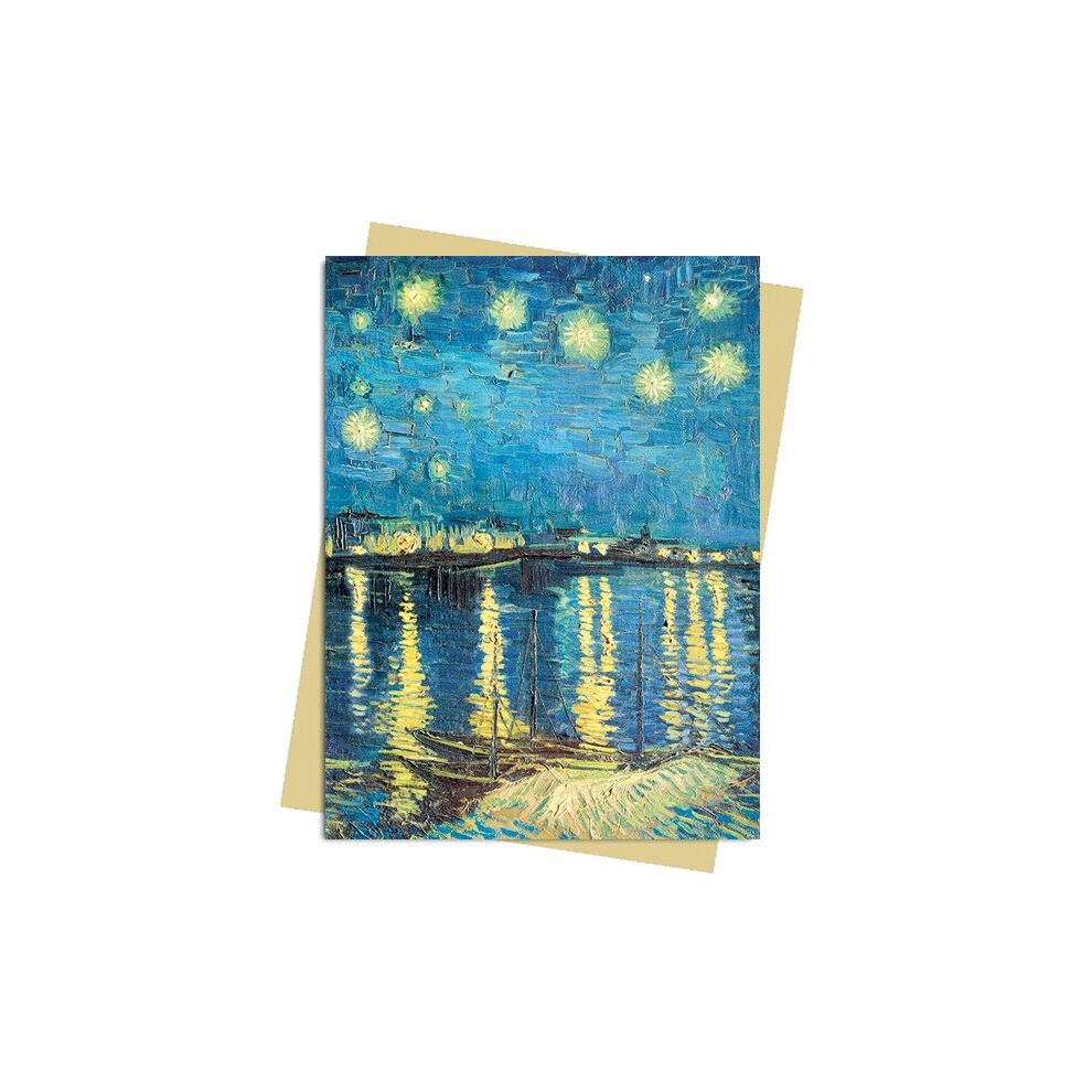 Van Gogh Starry Night Greeting Card Pack of 6 Greeting Cards