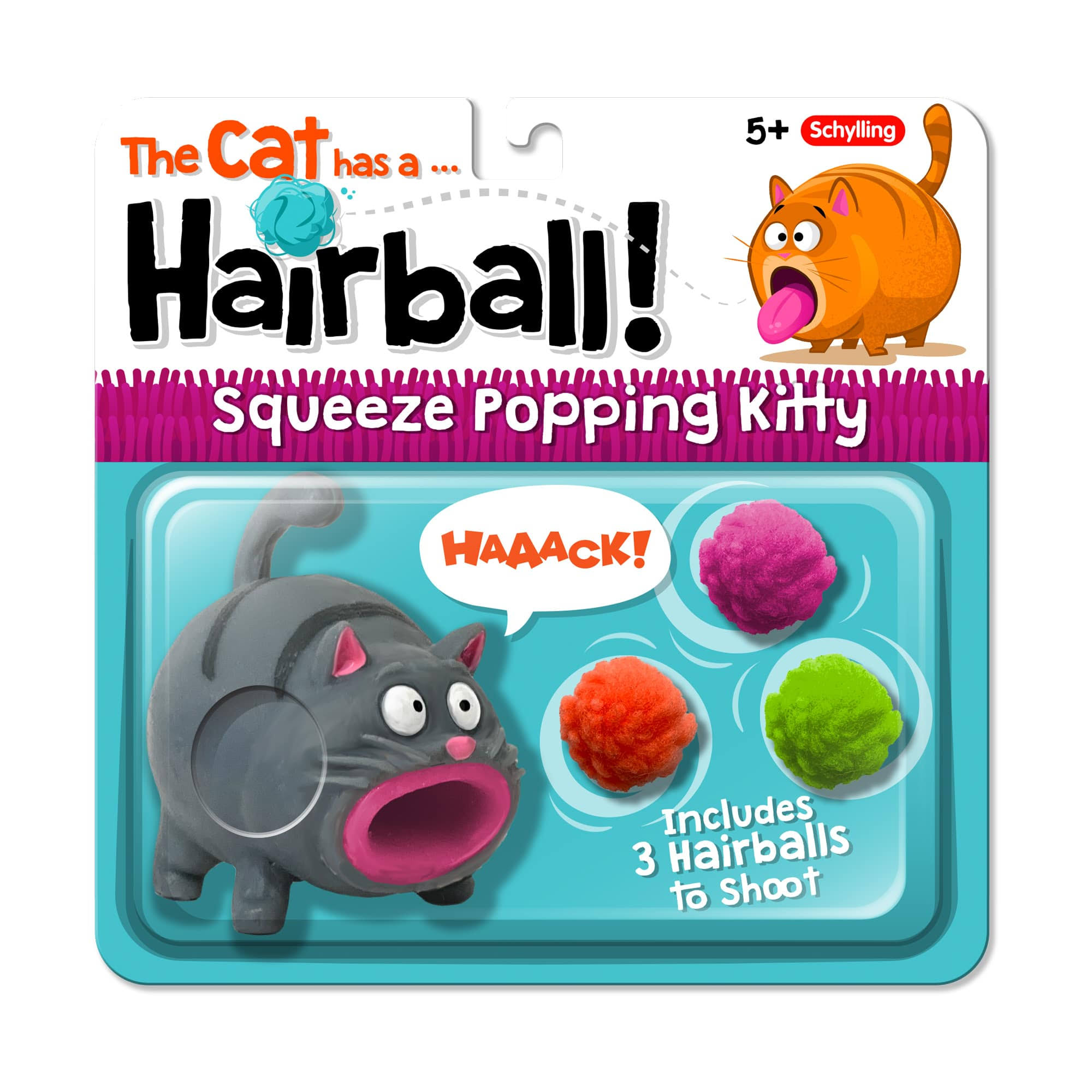 Schylling Hairball Kitty Toy