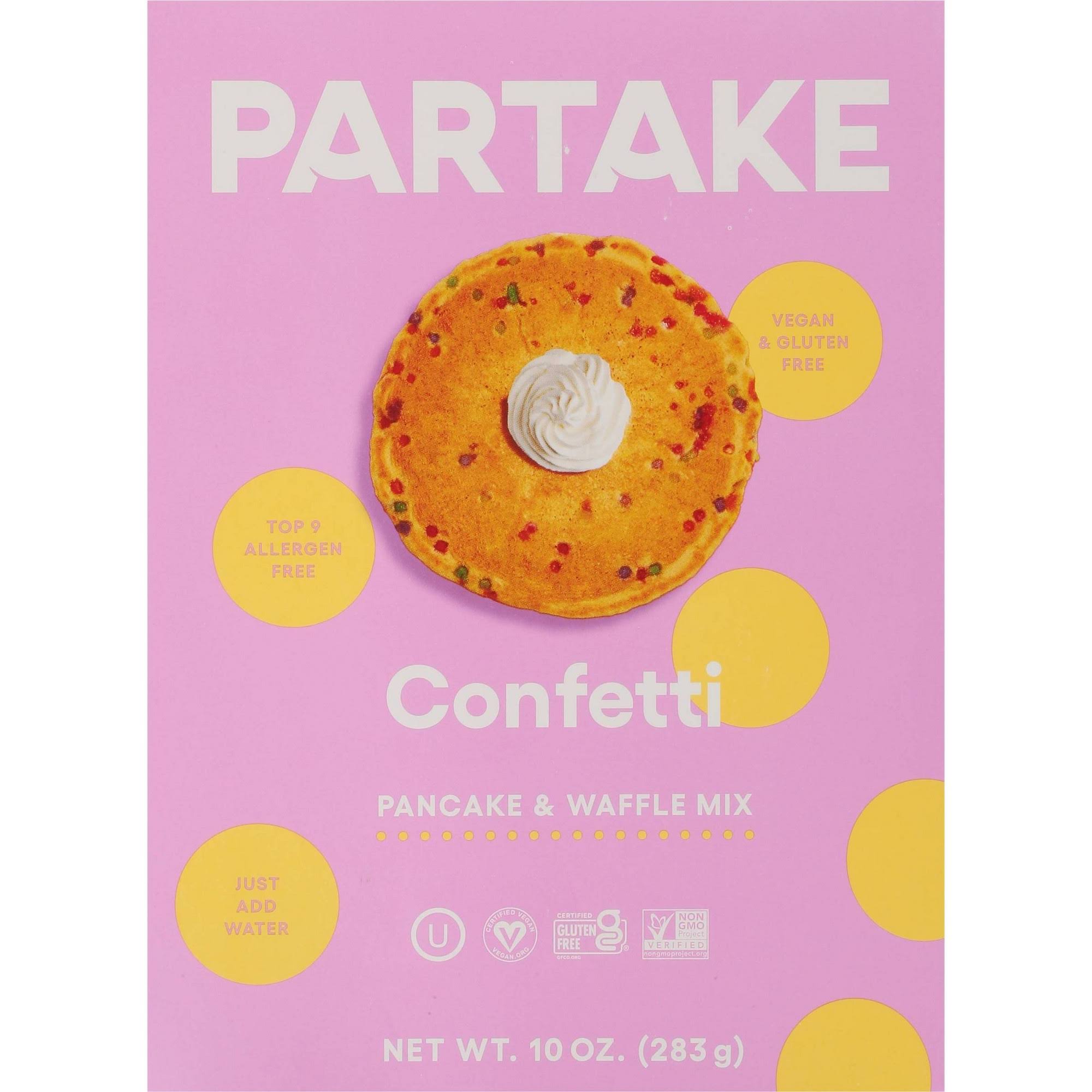 Partake - Pancake & Waffle Mixes, 283g | Multiple Flavours Confetti - Vegan Plant Based