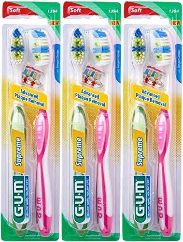 Gum Supreme Toothbrush - Soft, 2 Pack
