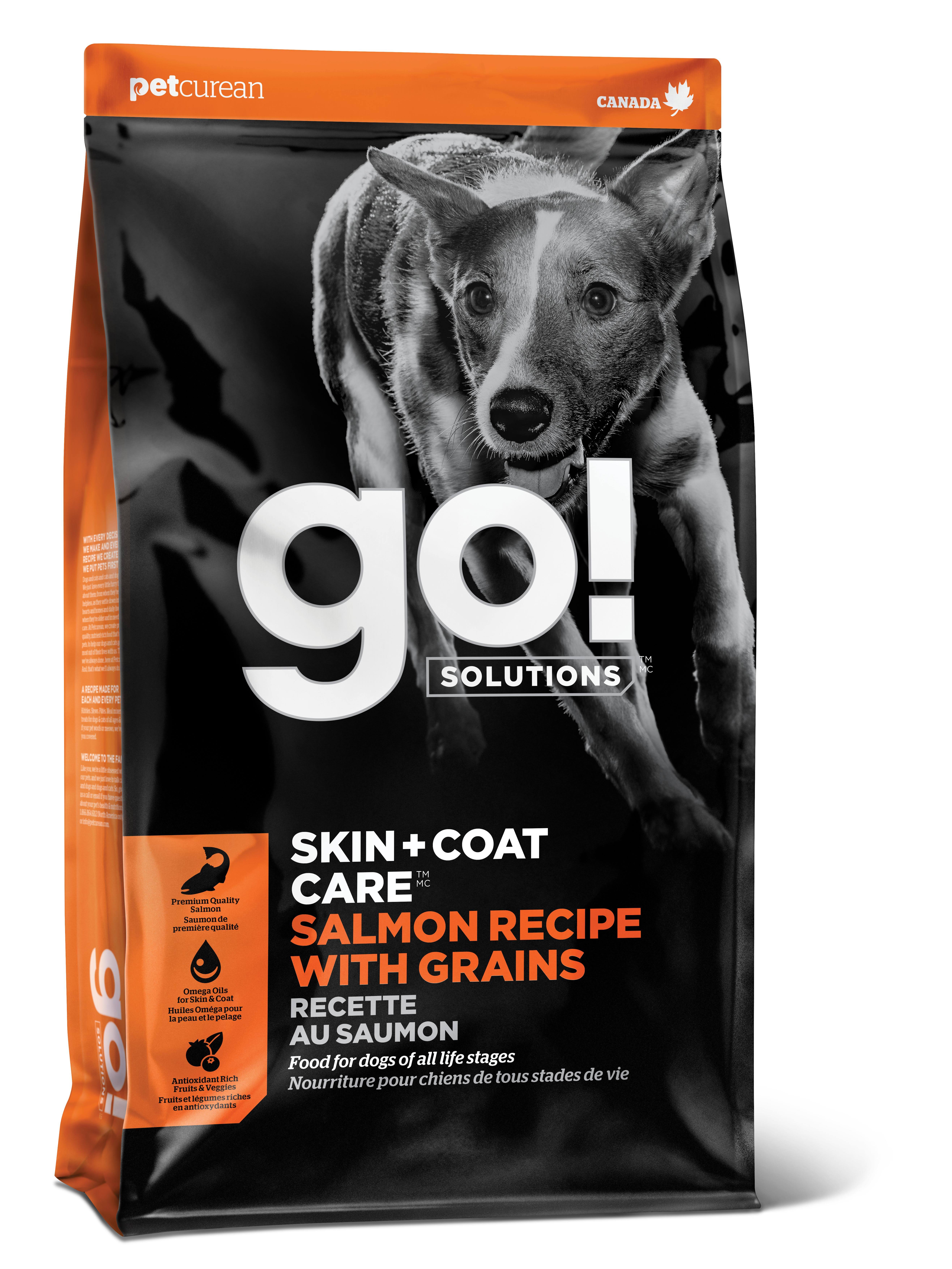 Petcurean Go! Solutions Skin + Coat Care Dry Dog Food - Salmon Recipe - 25 lb. Bag