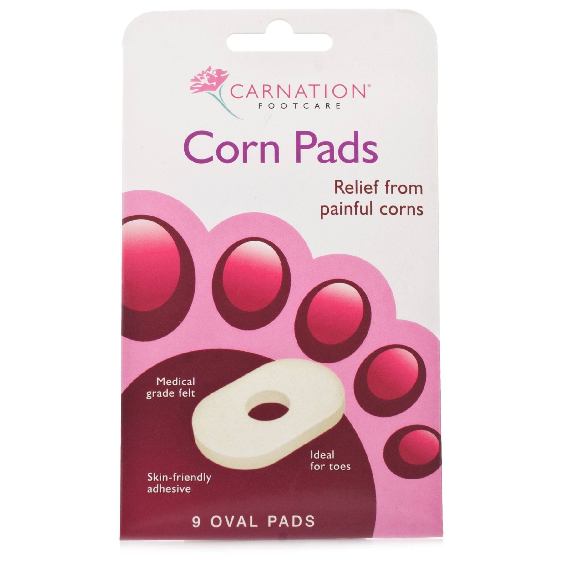 Carnation Oval Corn Relief Pads - 9 Pads