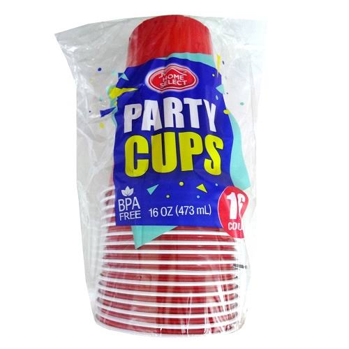 Home Select Red Party Cups 16 Count