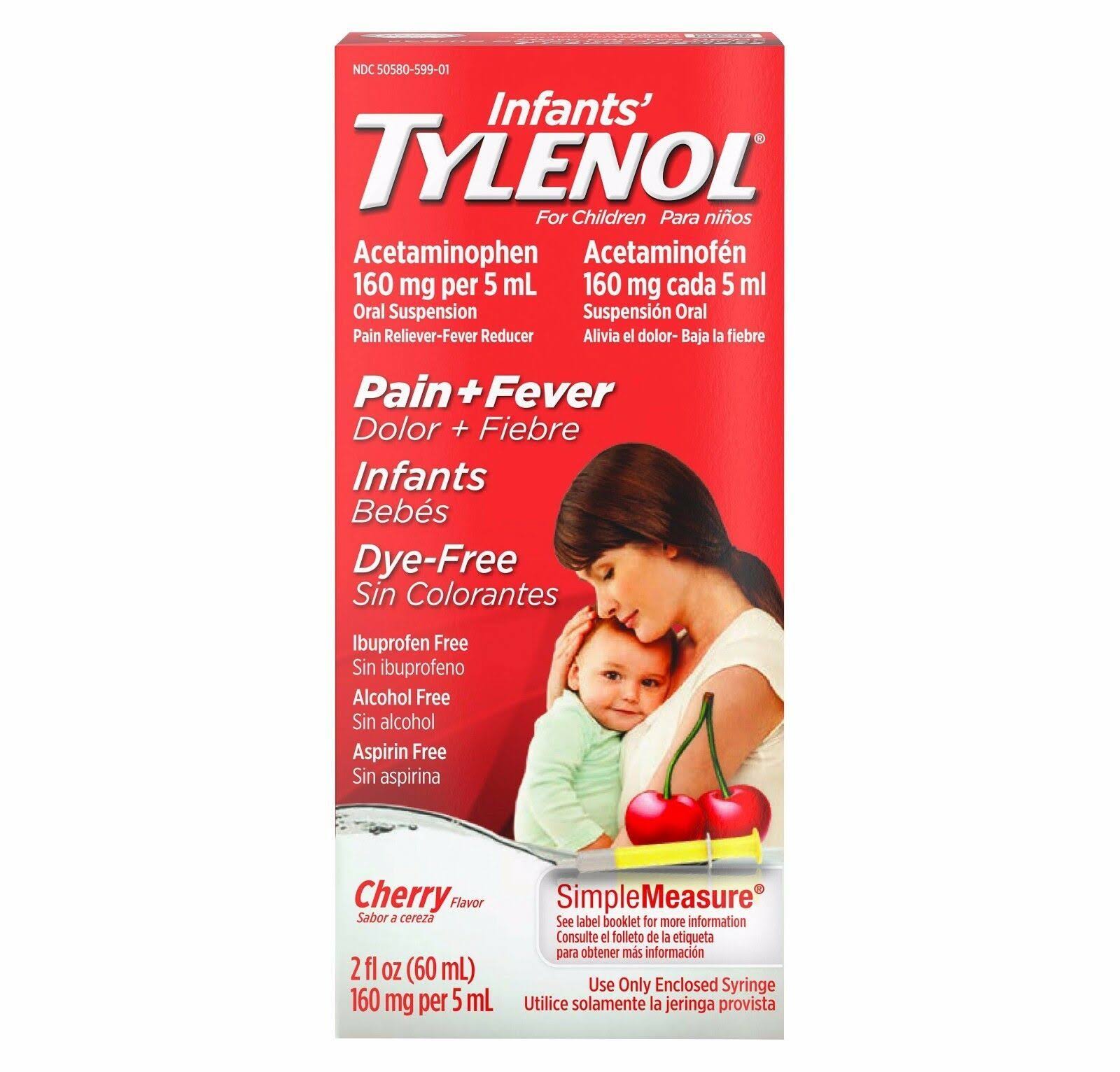 Infants' Tylenol Oral Suspension - Cherry, 2oz