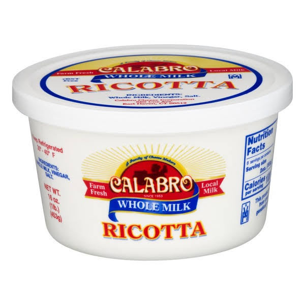 Calabro Whole Milk Ricotta Cheese - 16oz