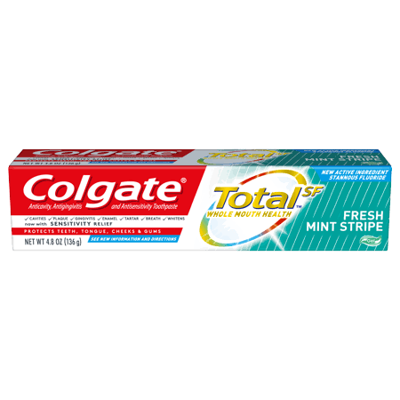 Colgate Total Fresh Mint Stripe Gel Toothpaste - 4.8 oz tube