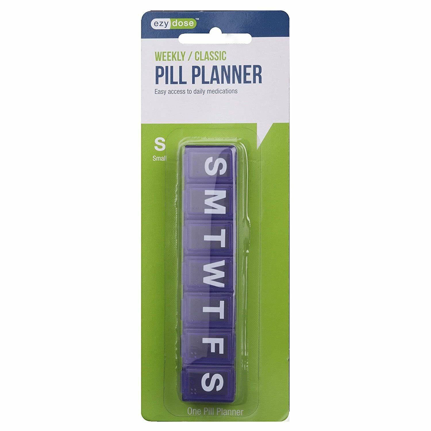 Ezy Dose Small 7-Day Pill Reminder Weekly Pill Planner