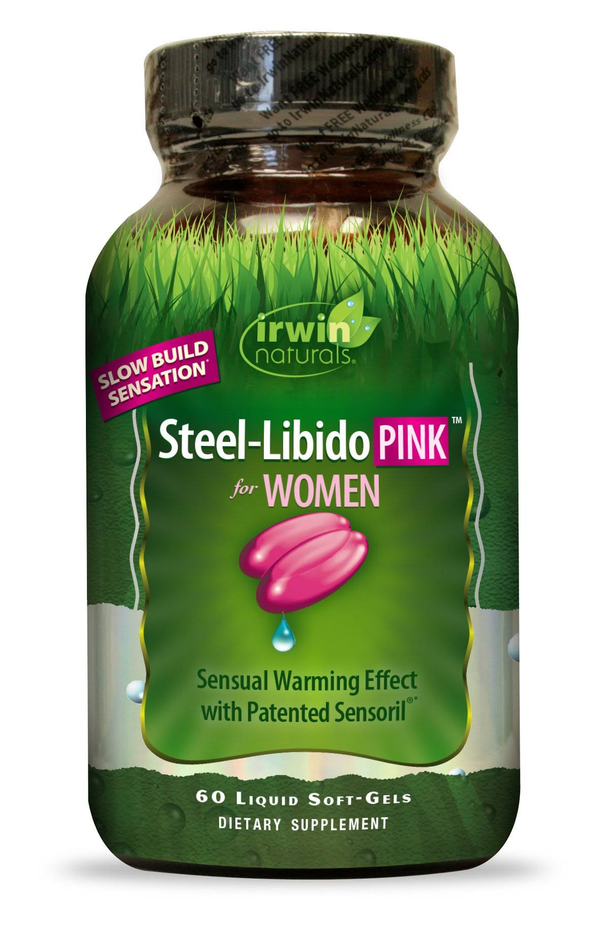 Irwin Naturals Steel-libido Pink for Women Dietary Supplement - 60 Liquid Softgel