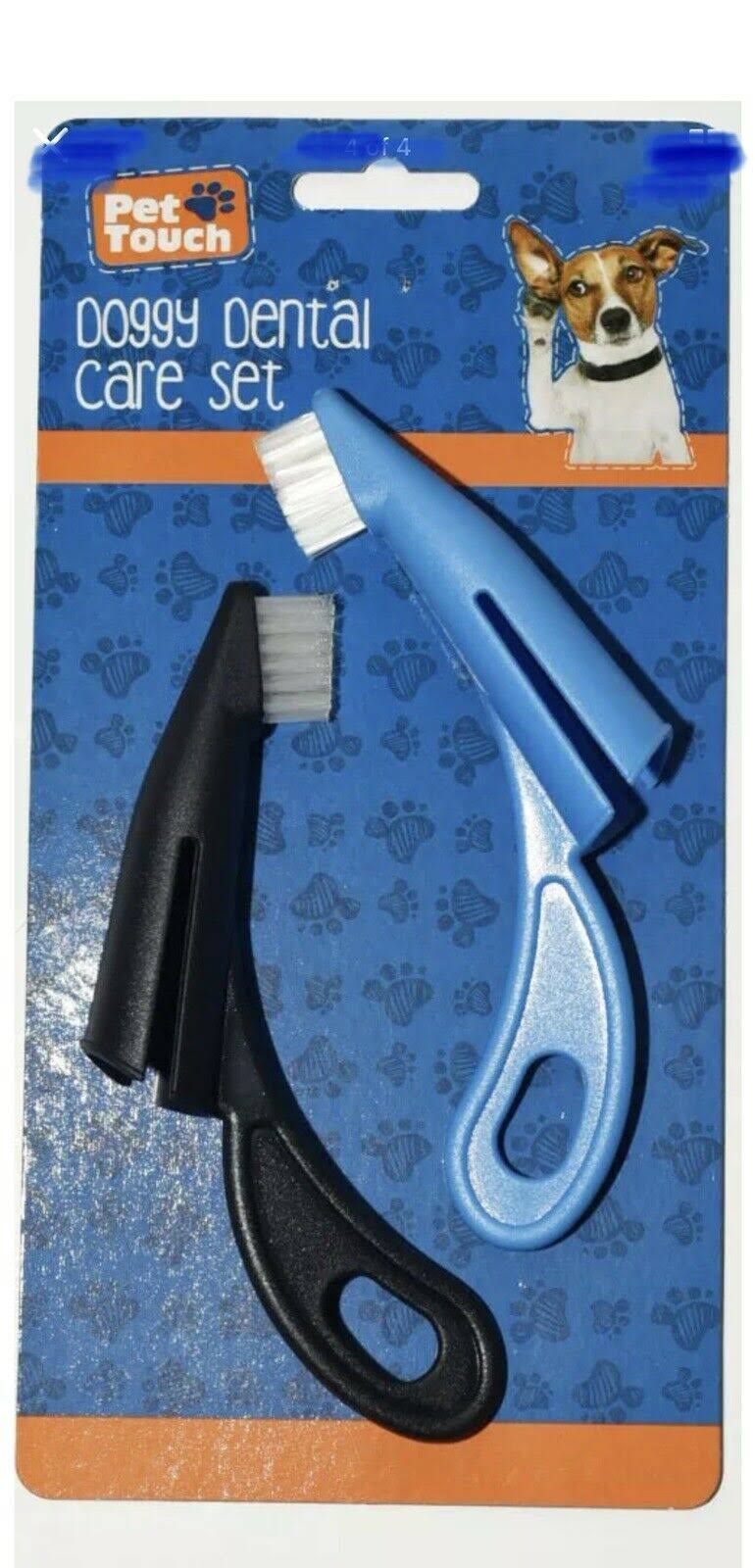 Dog Puppy Dental Care Set Doggy Tooth Brush 2 per Pack