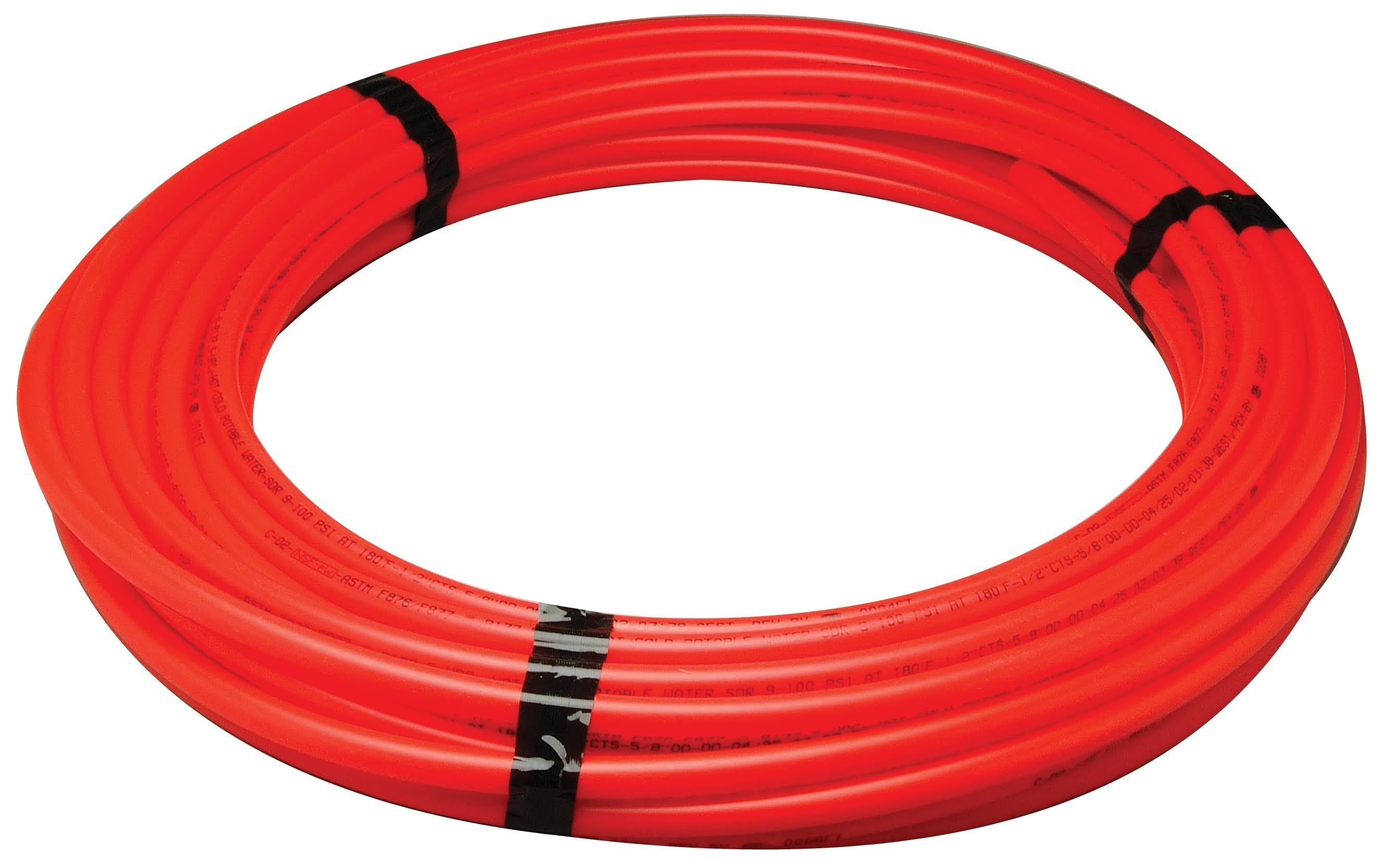 Zurn Q4PC300XRED PEX Hot Cold Potable Non-Barrier Tubing Coil - 3/4" Dia, 300' Length, 0.75" OD, Plastic, Red