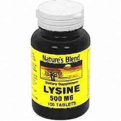 Nature's Blend Lysine Supplement - 500mg, 100tabs