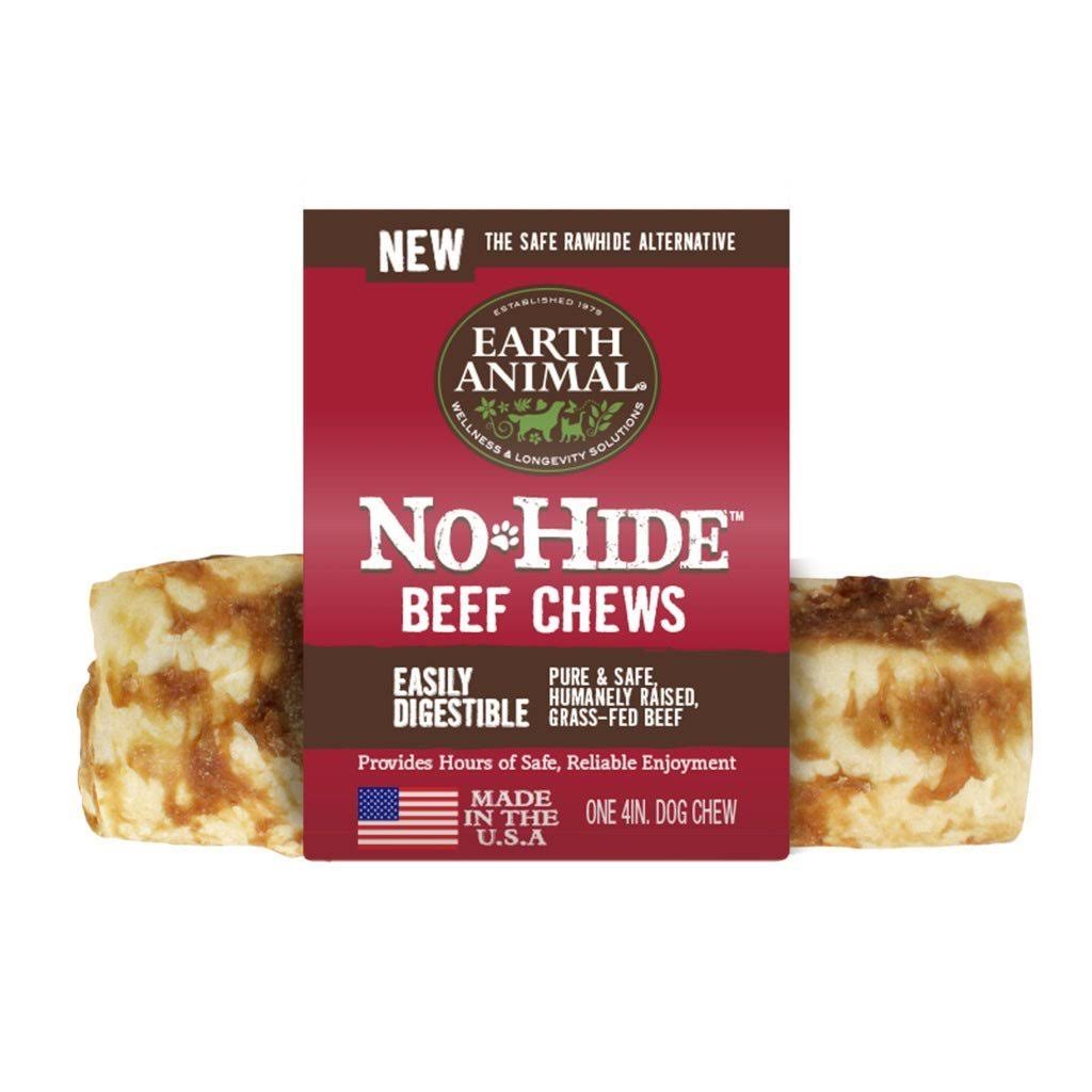 Earth Animal No Hide Beef 4'' Chews for Dogs