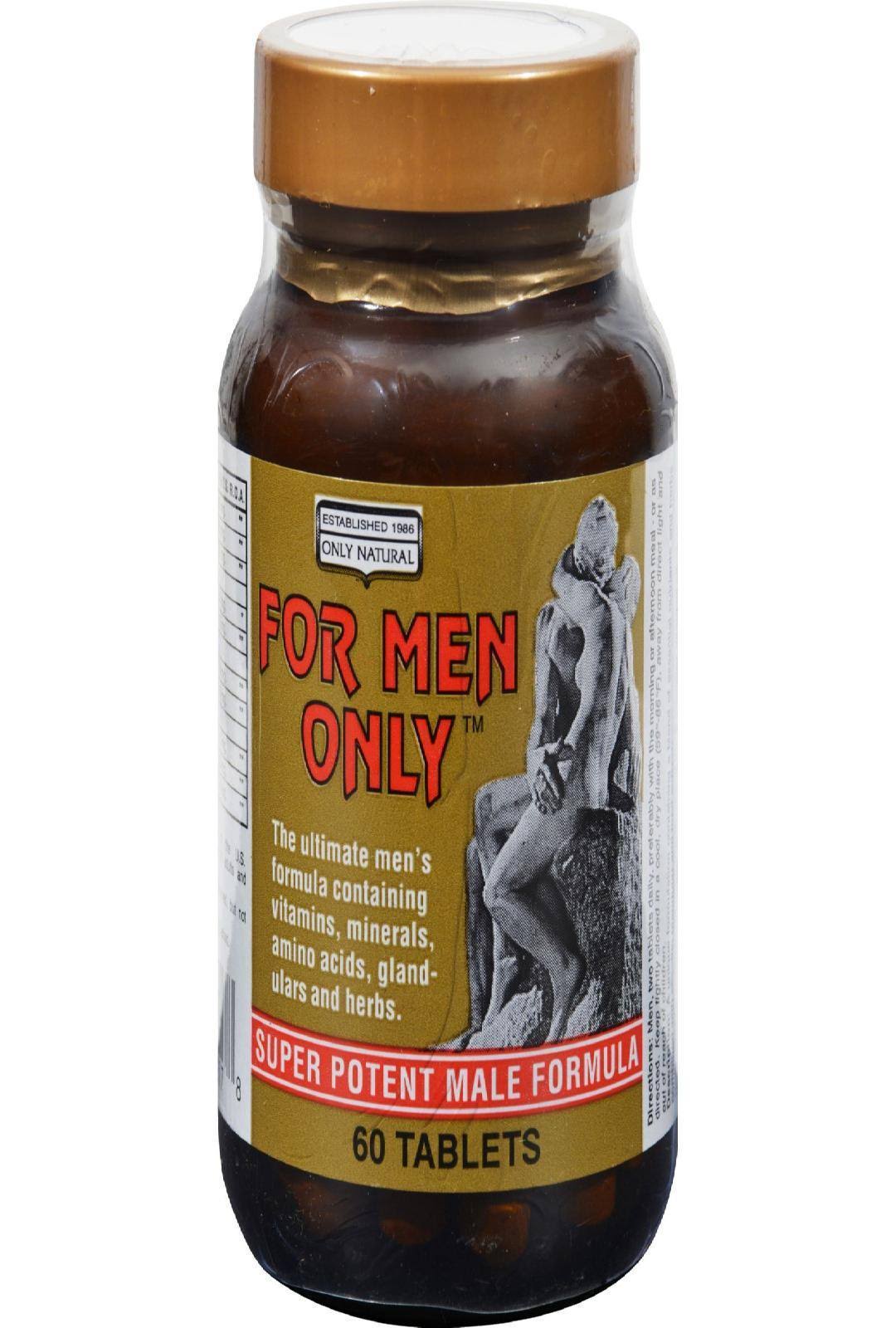 Only Natural For Men Only Supplement - 60 Tablets