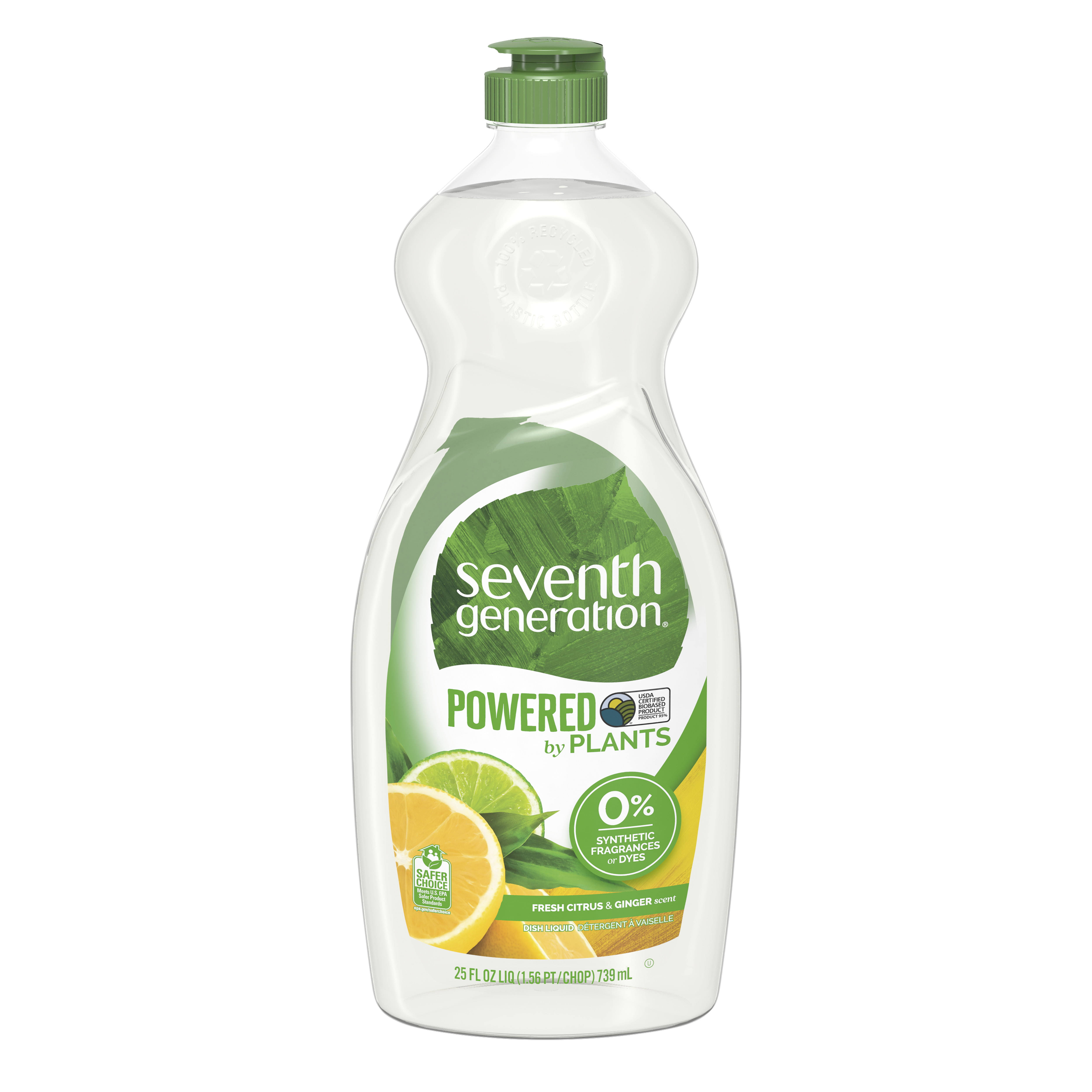 Seventh Generation Dish Liquid, Natural, Fresh Citrus & Ginger - 25 fl oz