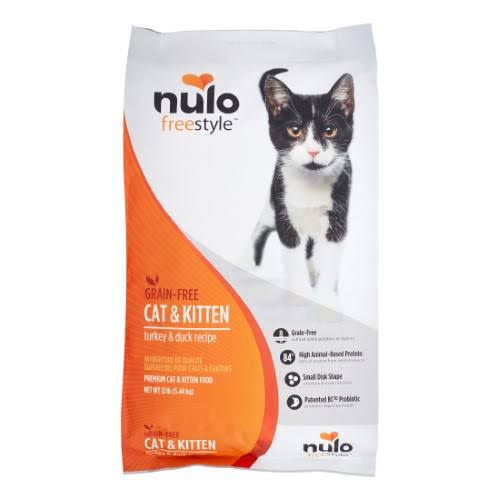 Nulo Freestyle Premium Cat and Kitten Food - Turkey and Duck, 12lb