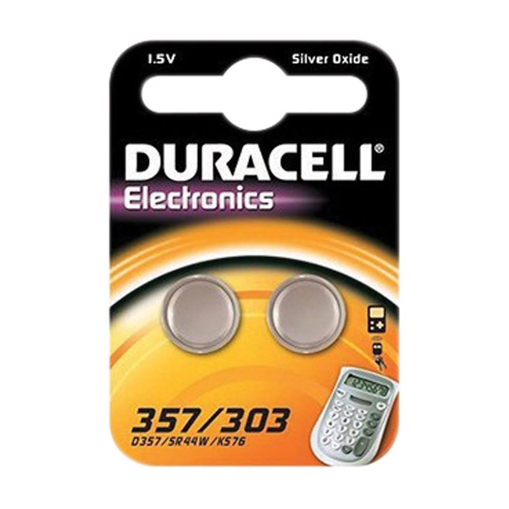 Duracell Silver Oxide Coin 357/303 Battery (Pack of 2)