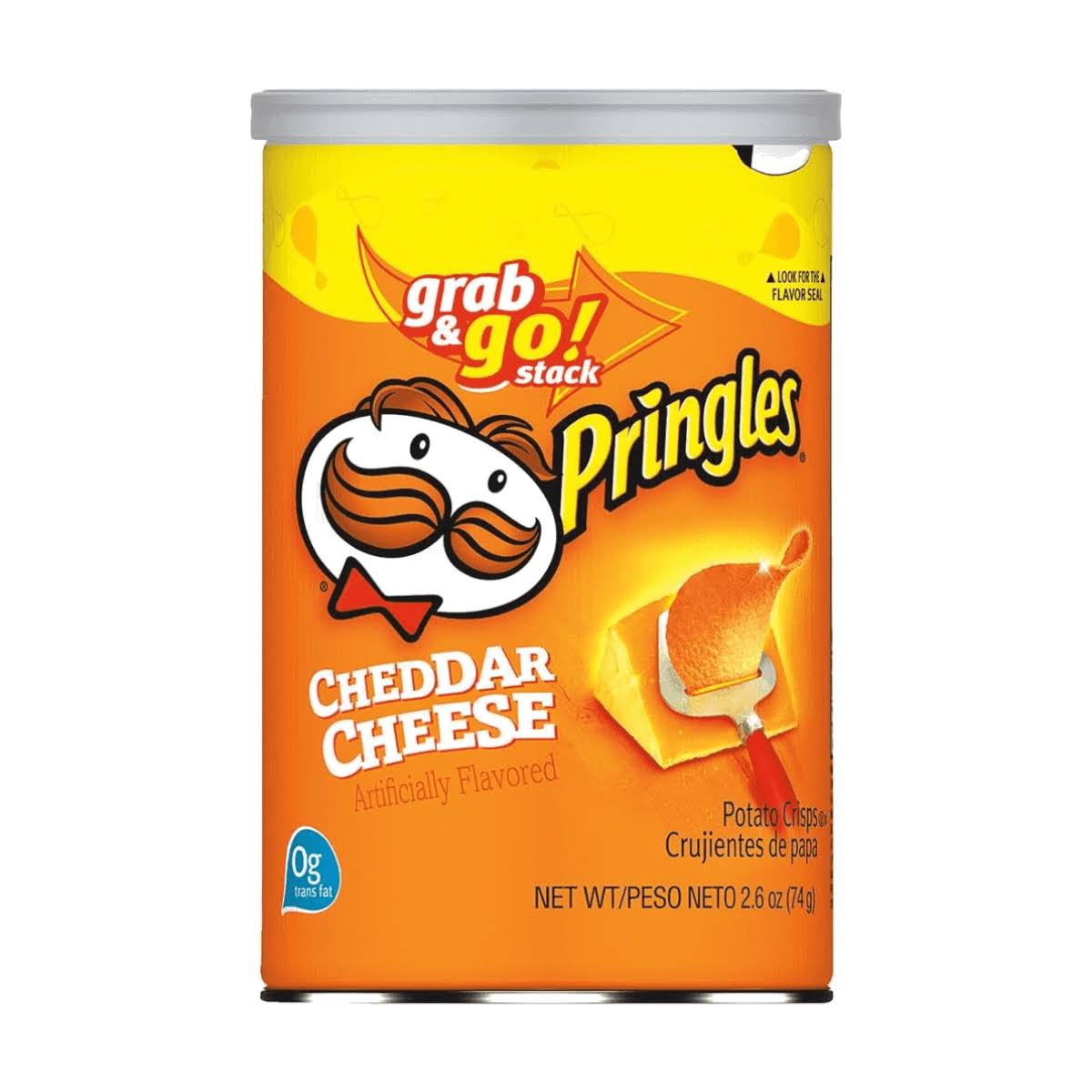Pringles Potato Crisps - Cheddar Cheese, 2.5 z