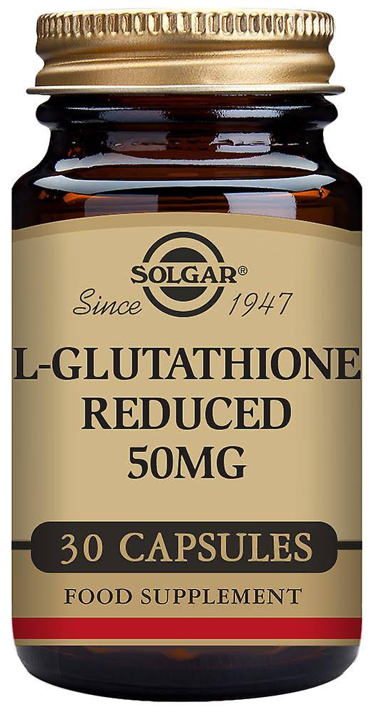 Solgar L-Glutathione 50mg Food Supplement - 30 Capsules