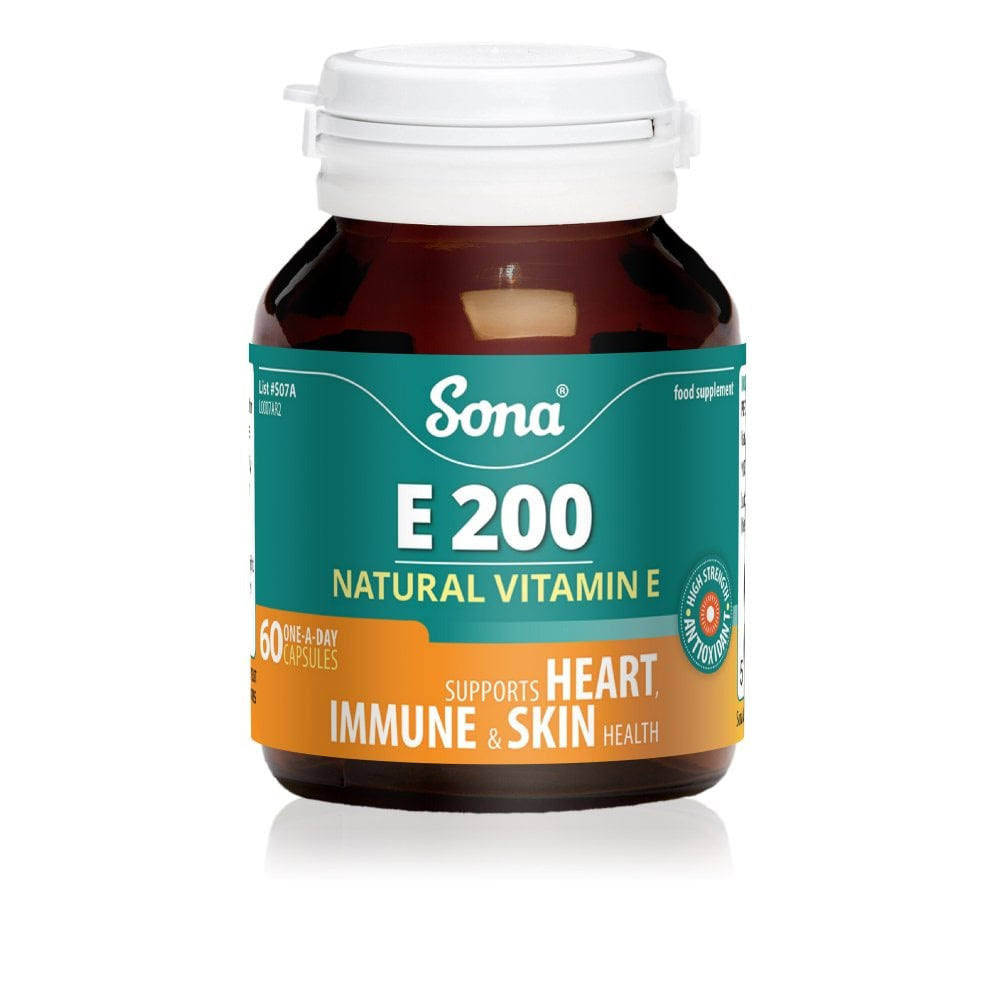 Sona E200 Natural Vitamin E 60 Caps
