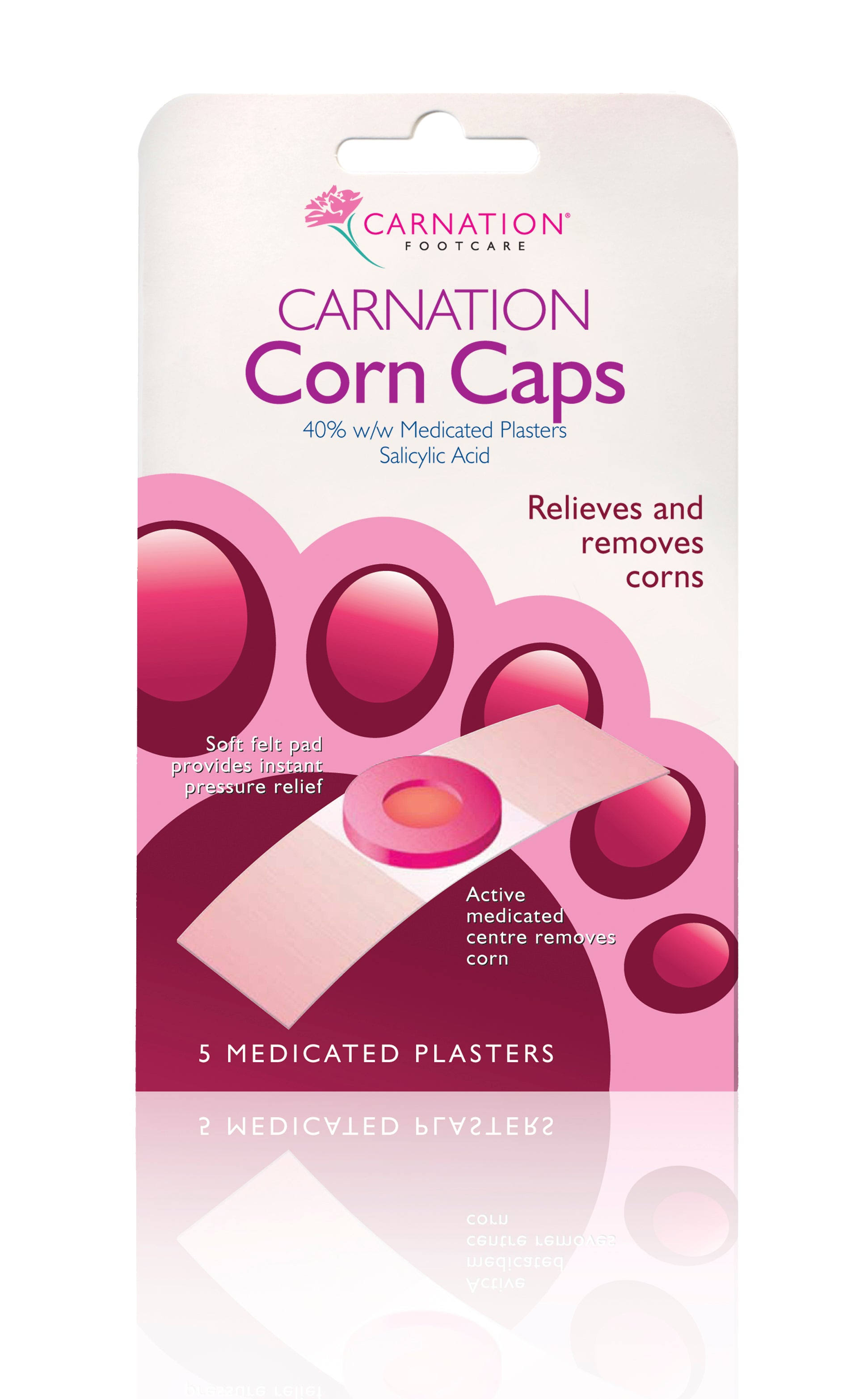 Carnation Footcare Medicated Corn Caps 5 Pack
