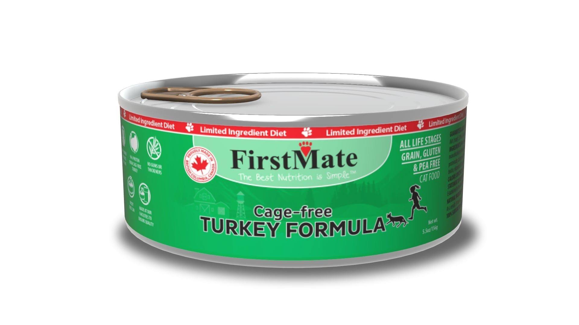 FirstMate Turkey Grain Free Canned Cat Food 5.5oz Can