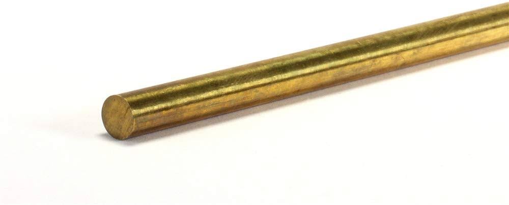 KS8166 K&S Brass Rod , Solid , 3/16" x 12"
