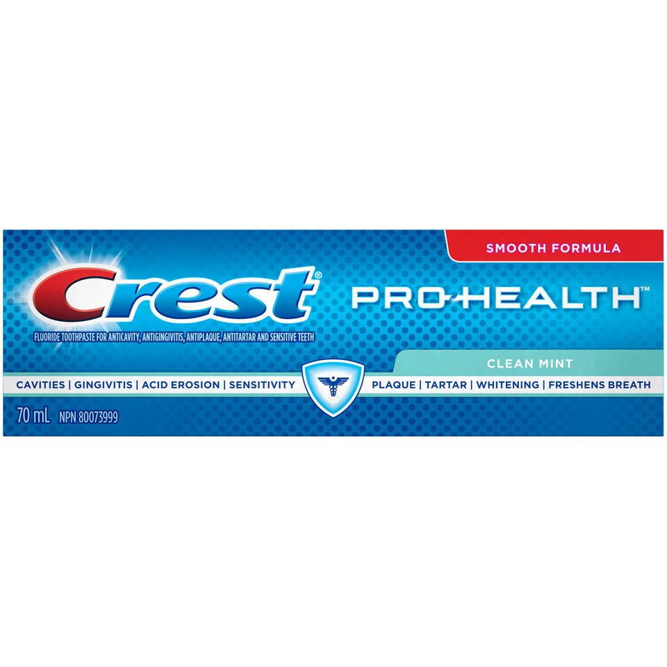Crest Pro-Health Clean Mint Toothpaste 70 mL Box