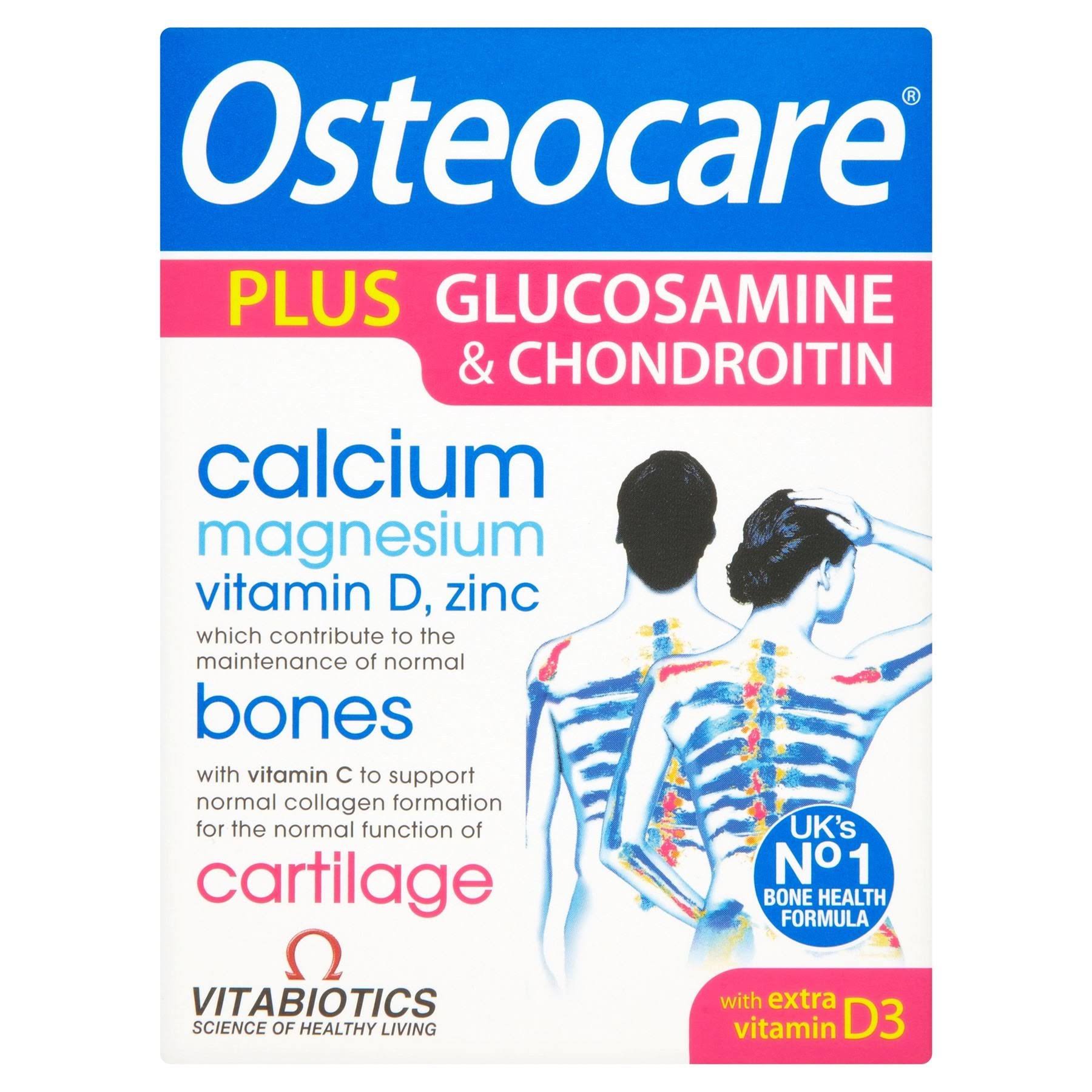 Vitabiotics Osteocare Plus Glucosamine and Chondroitin Tablets - 60ct