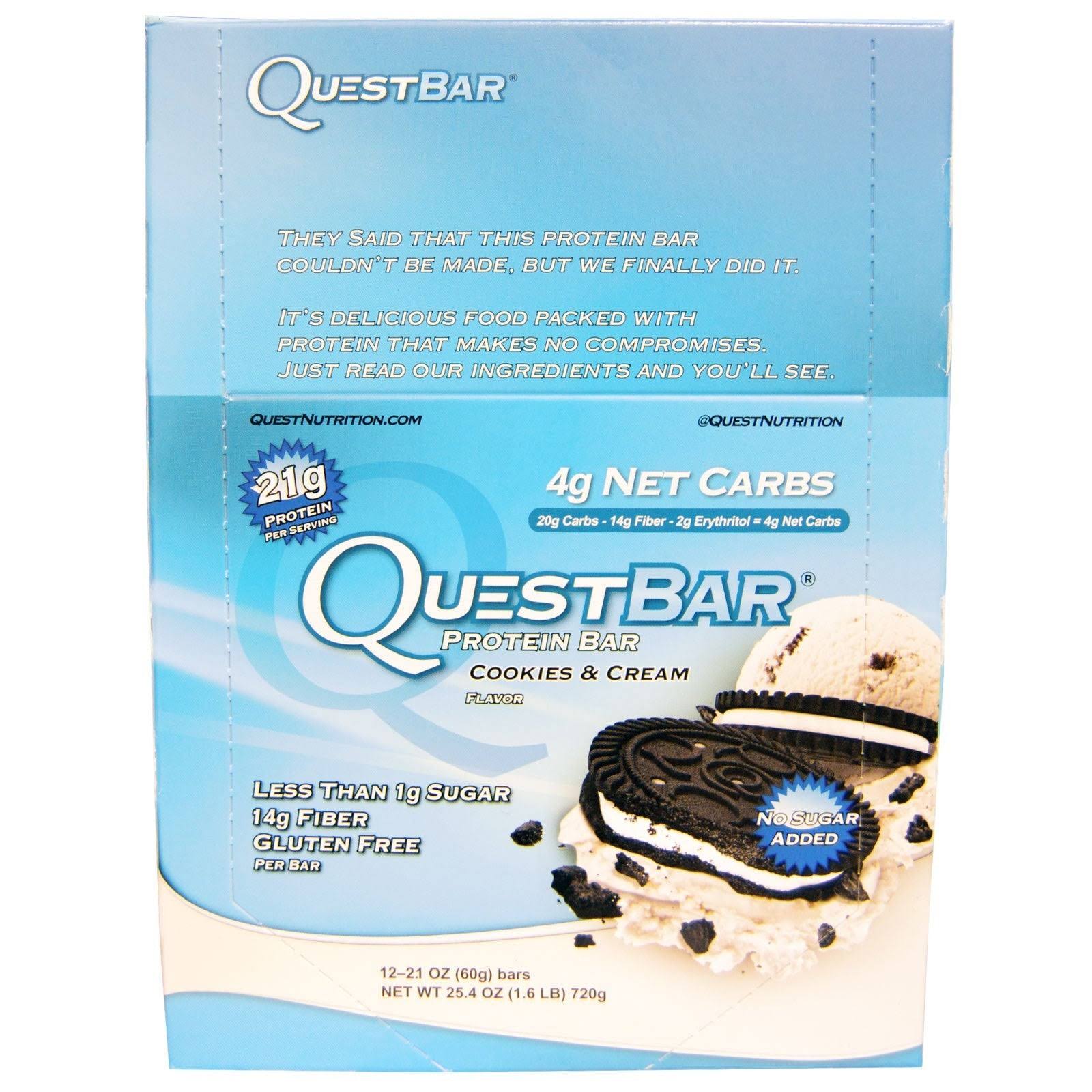 QuestBar Protein Bar - Cookies & Cream
