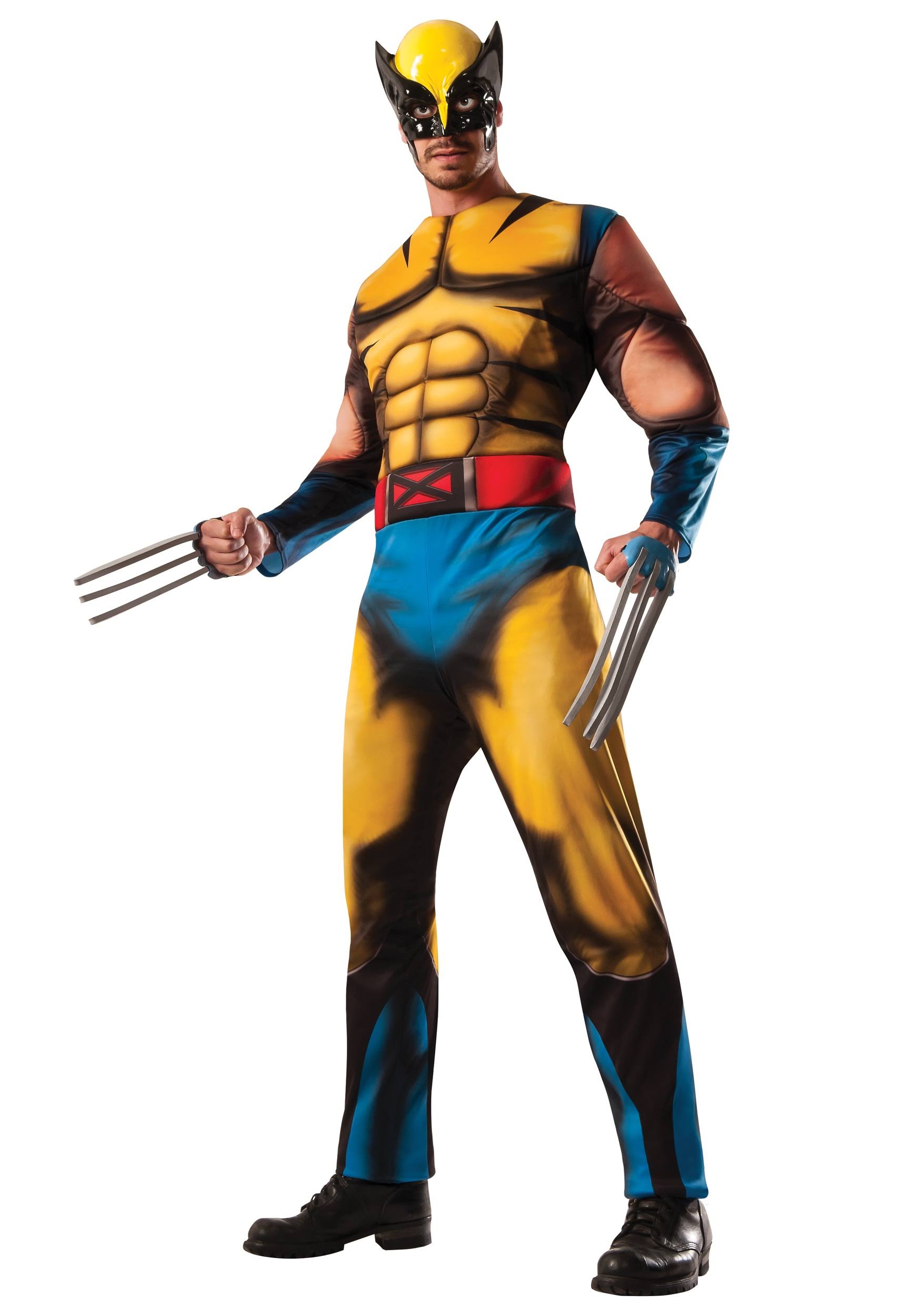 Marvel Muscle Chest Deluxe Wolverine Adult Costume - One Size