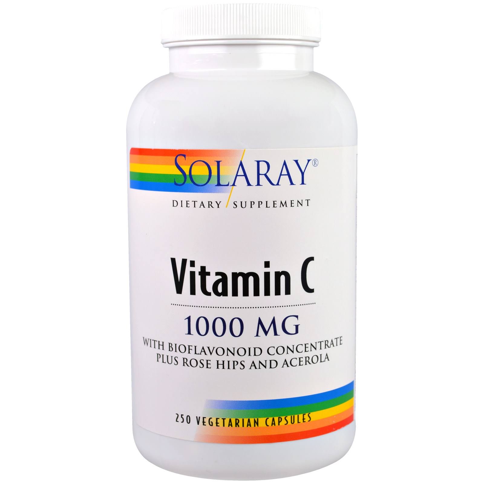 Solaray Vitamin C - 1000mg, 250 Capsules