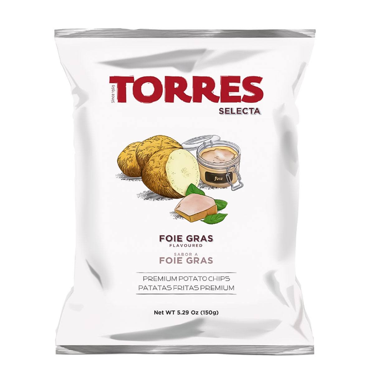 Torres Selecta Premium Potato Chips - Foie Gras Flavored - 5.29 oz