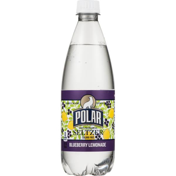 Polar Seltzer, 100% Natural, Blueberry Lemonade - 20 fl oz
