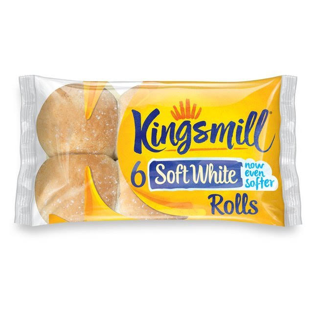 Kingsmill 6 Soft White Rolls