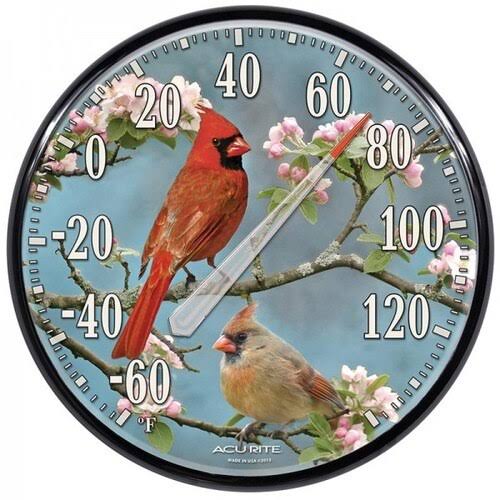 AcuRite Wall Thermometer - Cardinals, 12.5"