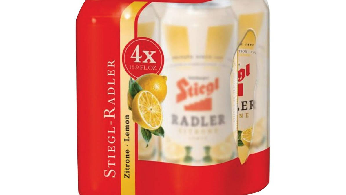 Stiegl Radler, Lemon - 4 pack, 16.9 fl oz cans