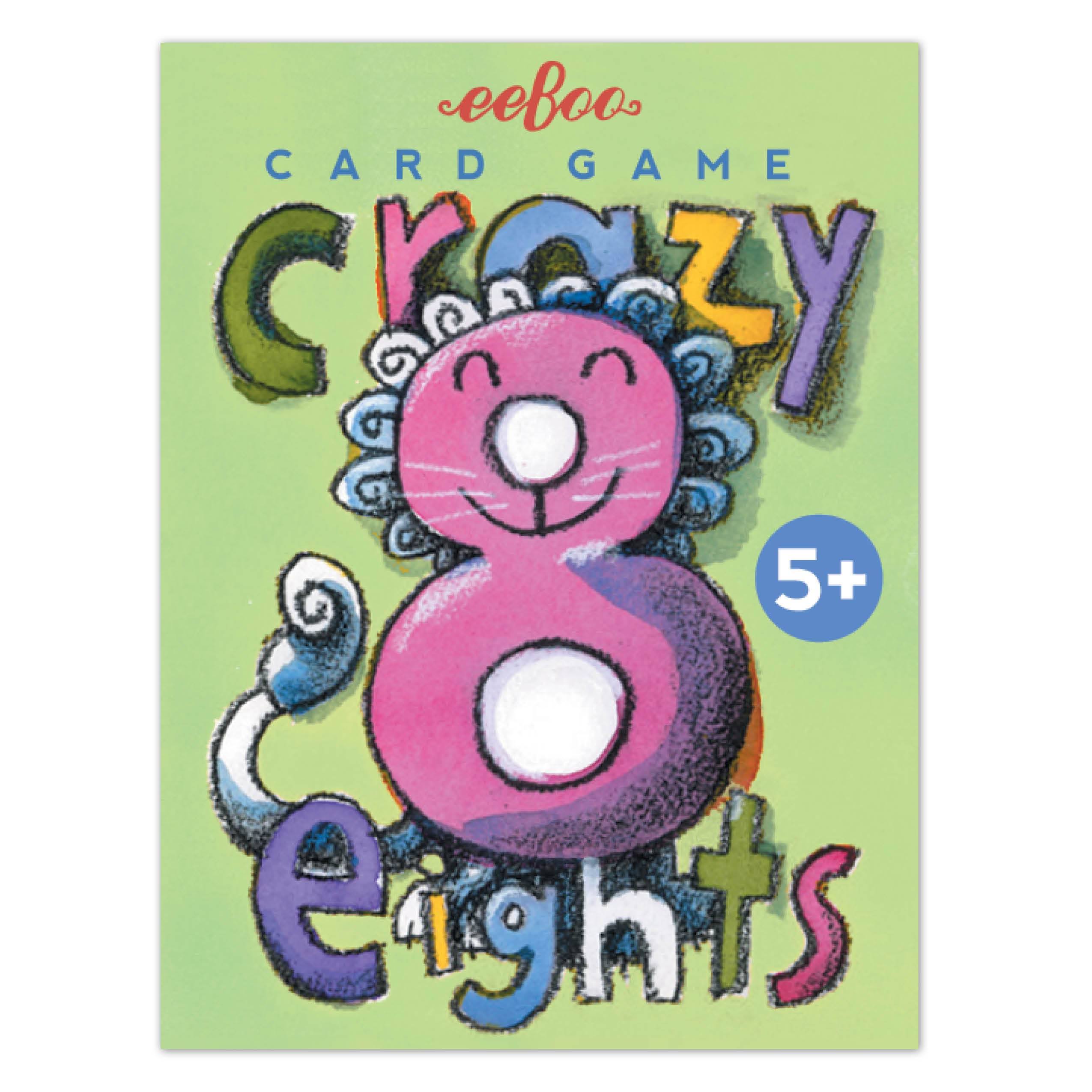eeBoo Crazy Eights Card Game for Kids