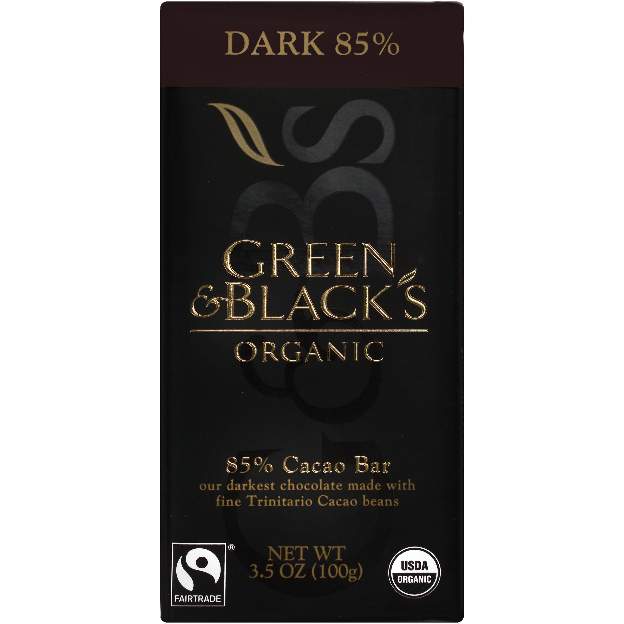 Green & Blacks Cocoa Bar, 85%, Organic, Dark - 3.5 oz