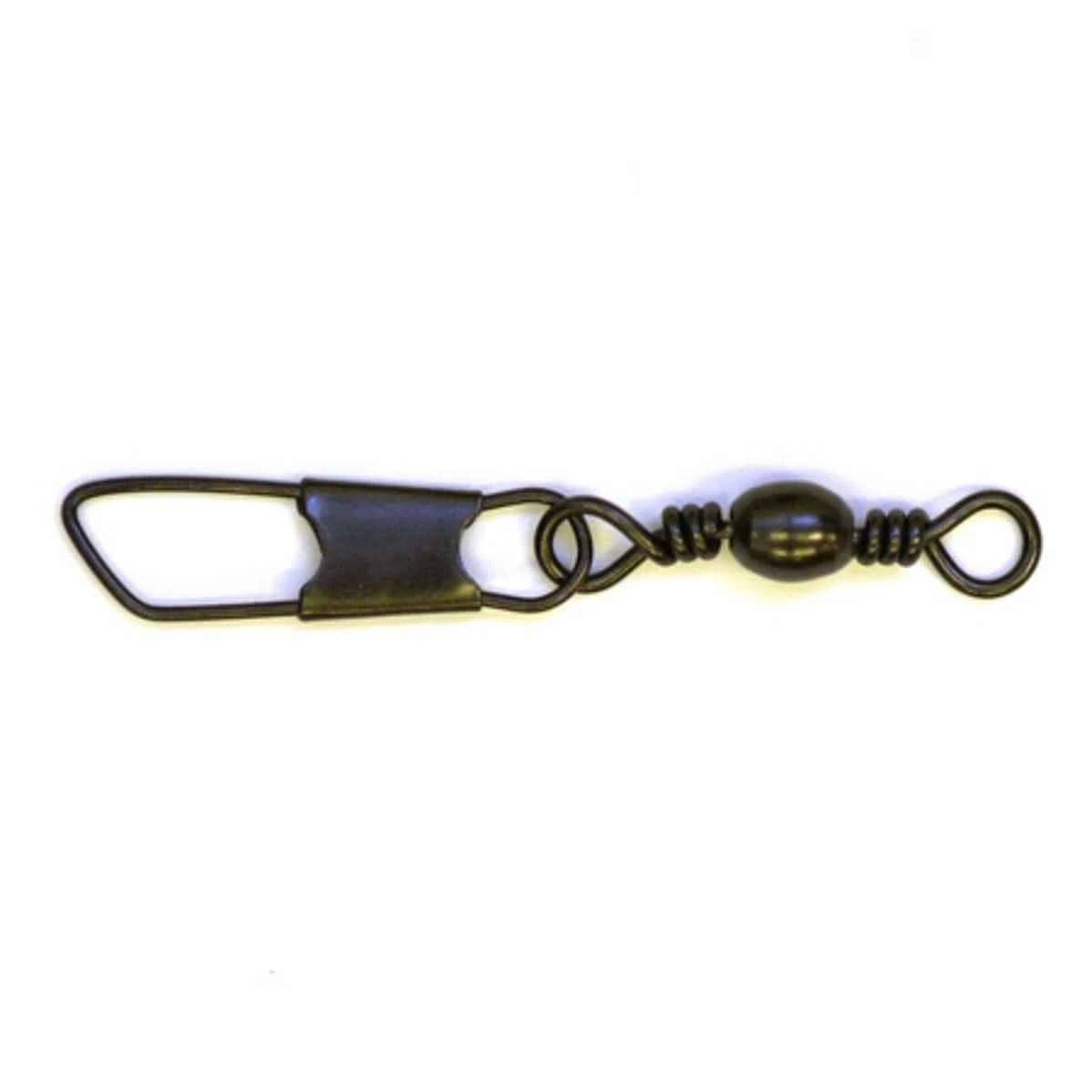Eagle Claw - Black Barrel Swivel with Safety Snap - 3 | Fish307.com