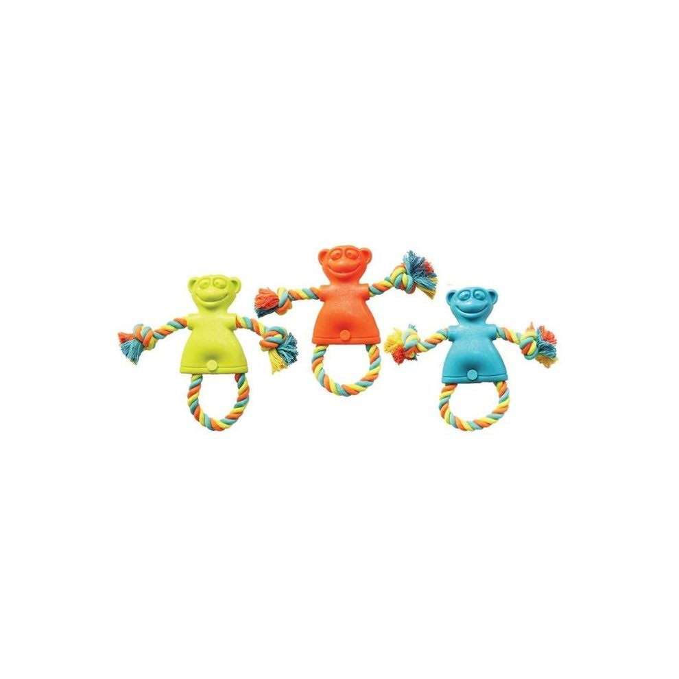 Chomper WB15502 Monkey Tug Dog Toy - Large, Assorted Colors