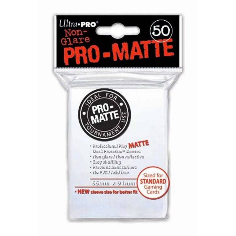Ultra Pro Non-Glare Pro-Matte White Deck Protector