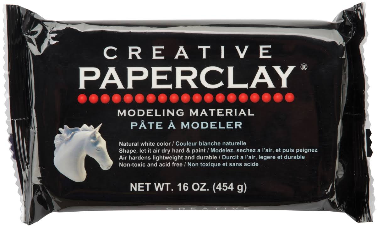 Creative Paperclay Modeling Material - White, 16oz
