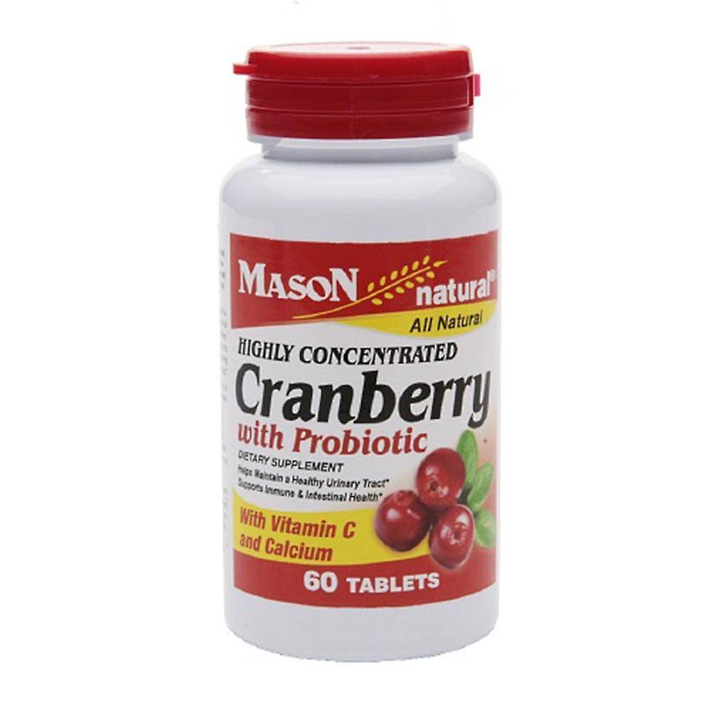 Mason Natural Highly Concentrated Cranberry with Probiotic Supplement - 60 Tablets