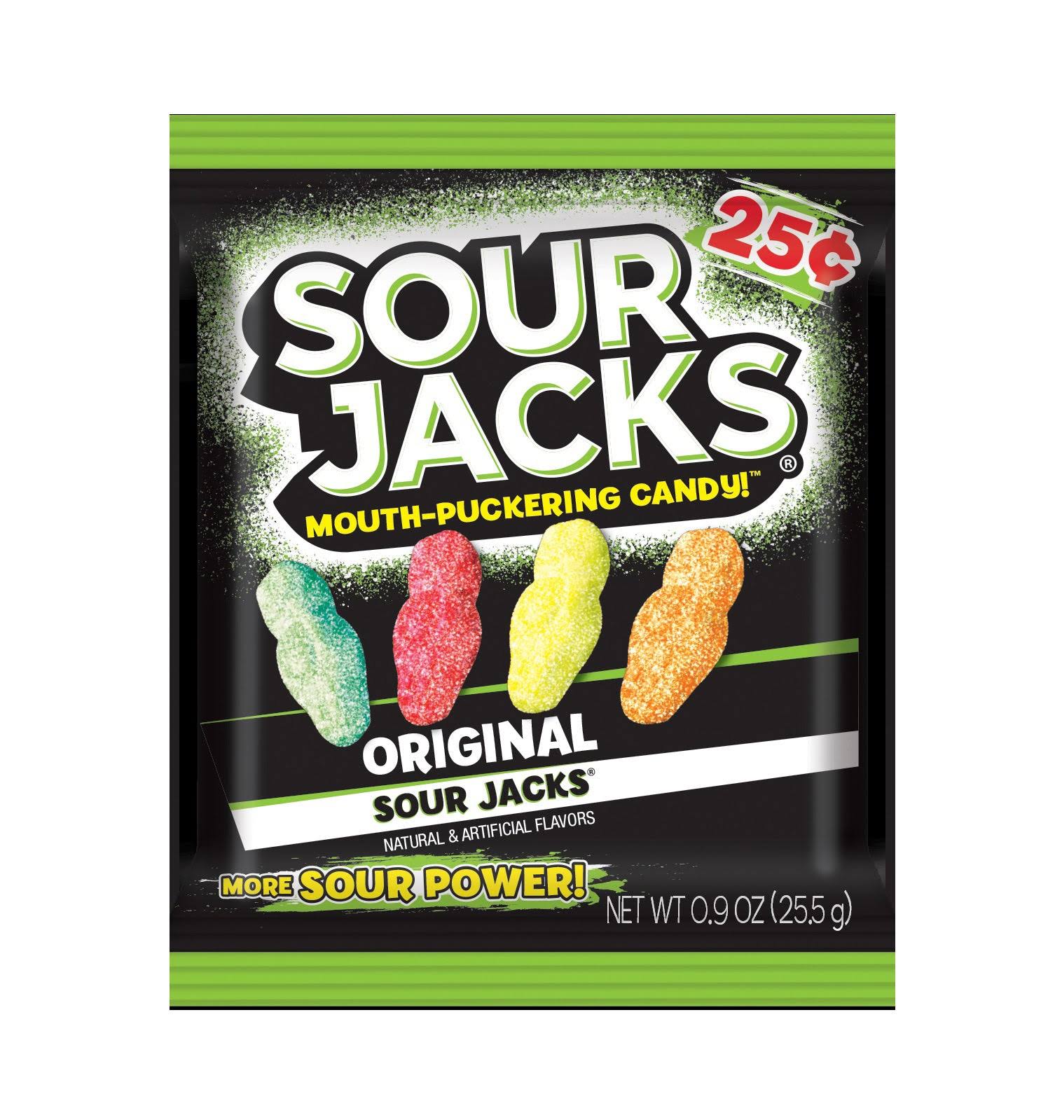 Sour Jacks Original Fruity Candy Sweets - 25.5g Pack