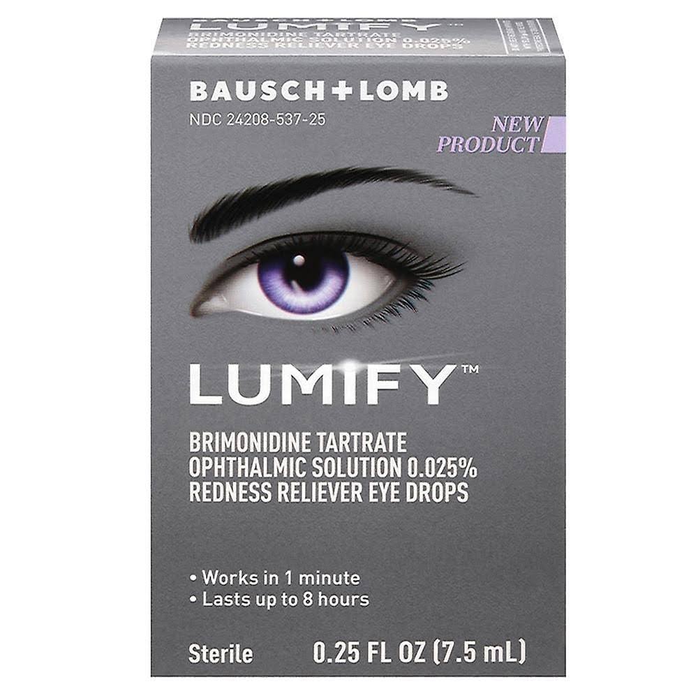 Lumify, Redness Reliever Eye Drops, 0.25 fl oz (7.5 ml)