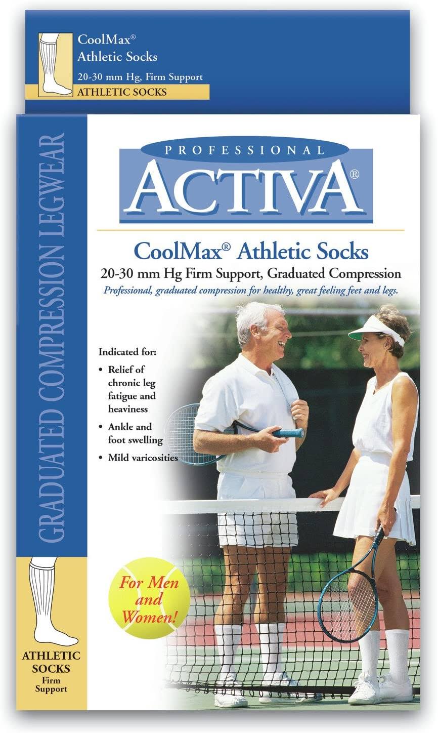 Activa CoolMax Athletic Support 20-30 mmHg Crew / X-Large / White