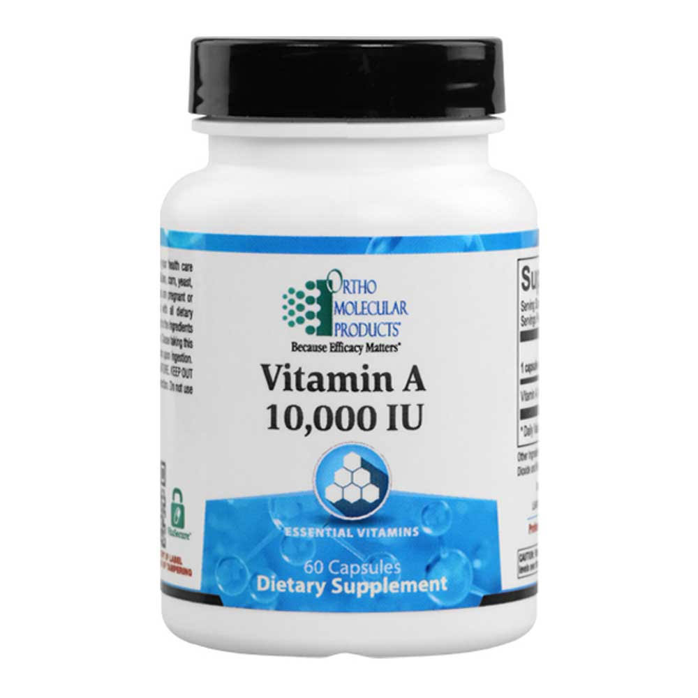 Ortho Molecular Vitamin A 10,000 IU (60 Capsules)