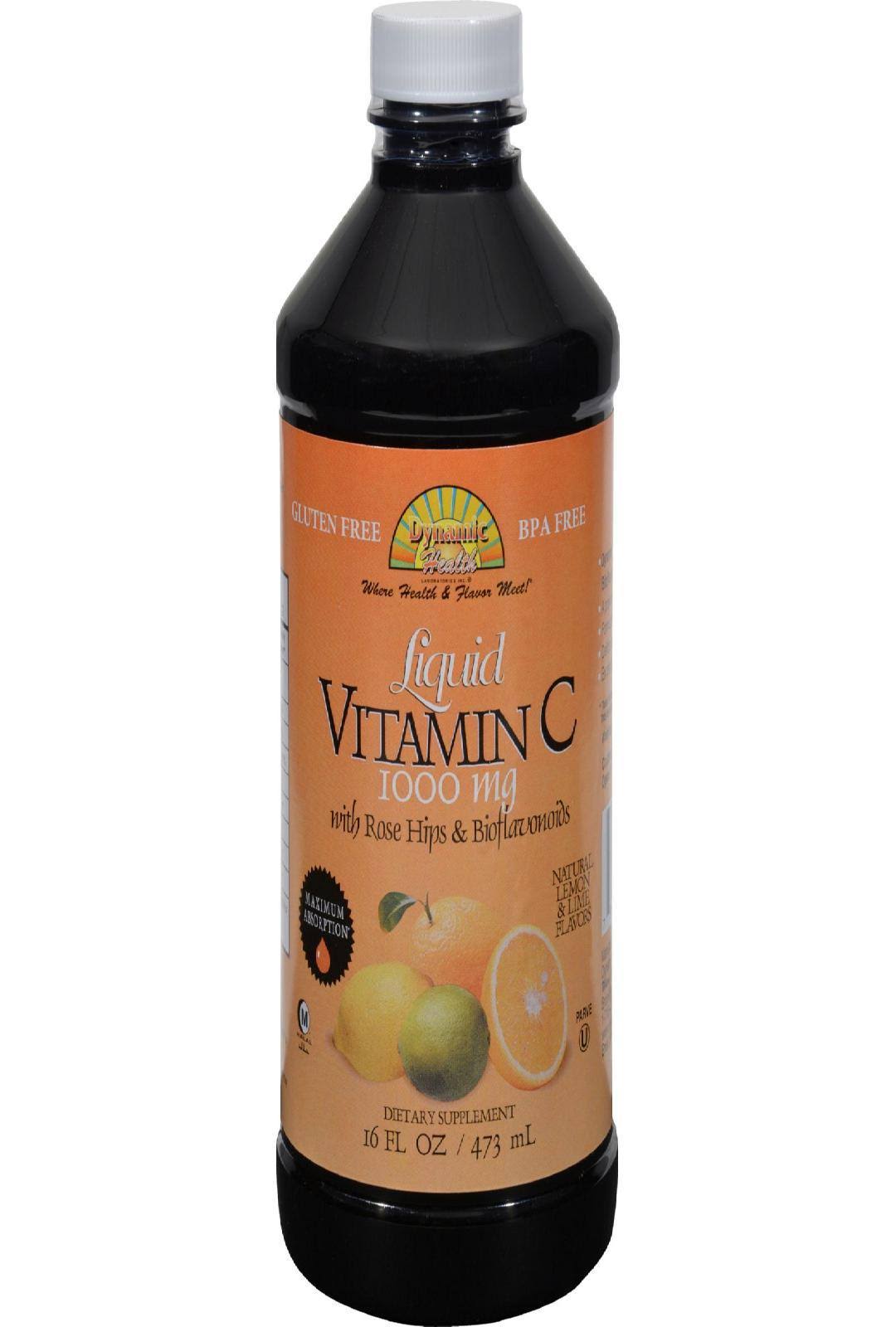 Dynamic Health Liquid Vitamin C Supplement - Natural Citrus, 16oz